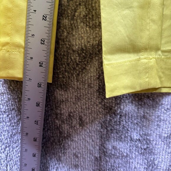 Paul Smith Trousers 36 / US 4 Womens Yellow Paperbag Button Detail Flat Front - Picture 5 of 9